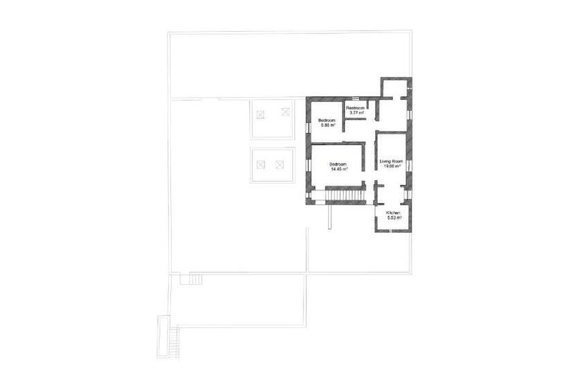 آپارتمان 3 خوابه, Masseria Bernardini Art Resort