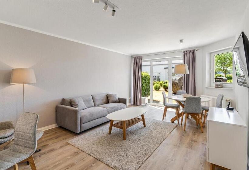 1 Schlafzimmer Apartment mit Terrasse, Strandhotel Glücksburg