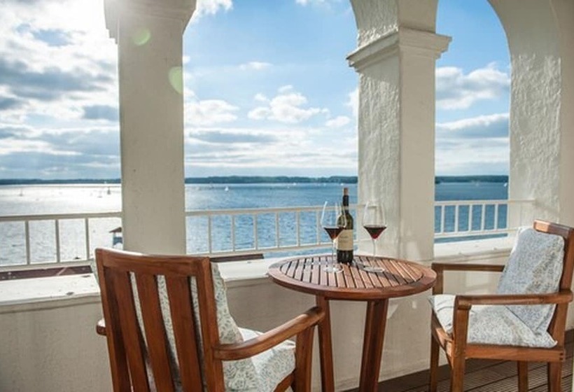 Premiumzimmer mit Meerblick, Strandhotel Glücksburg