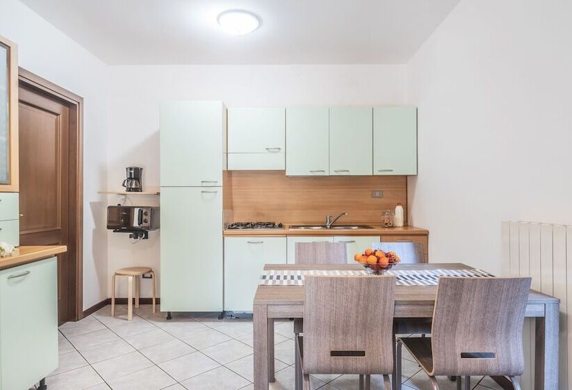 バルコニー付き１ベッドルームアパートメント, Residence Nuove Terme