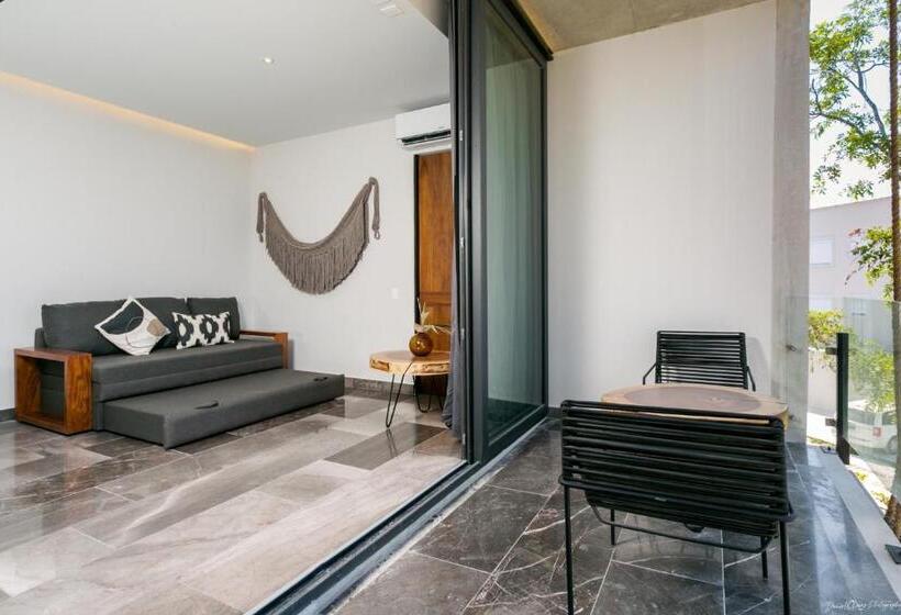 テラス付き１ベッドルームアパートメント, Iik Tulum By Groovy Stays  A Hip Condo Hotel With Wifi, Rooftop, Pool, Sleeps 6