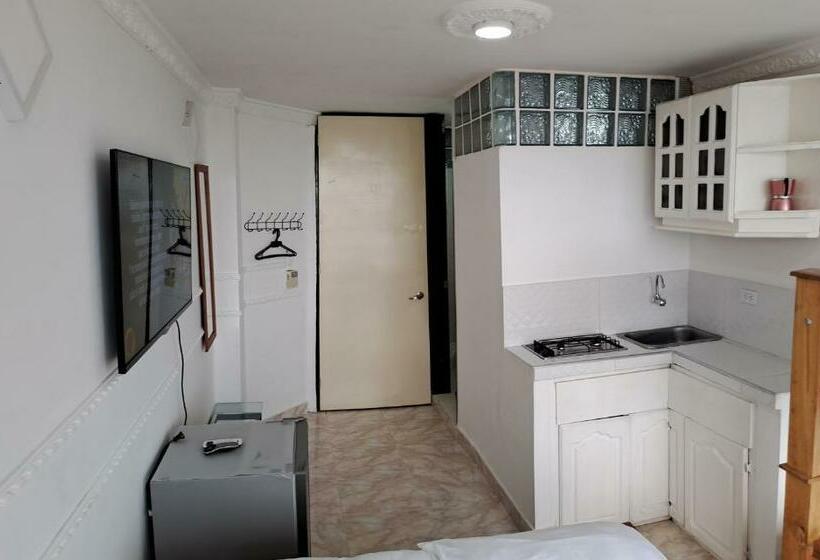 اتاق استاندارد با چشم‌انداز دریا, Apartaestudios Luna Azul Rodadero
