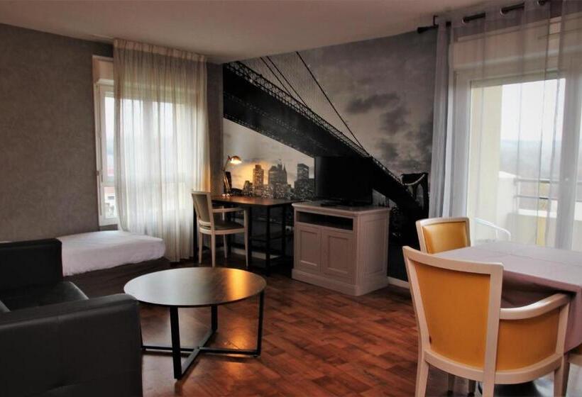 Апартаменты Семейные 1 Спальня, Residence Carouge Appart