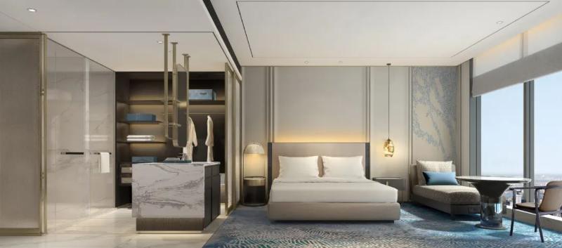 스탠다드 룸 킹사이즈 침대, Hualuxe Shanghai Changfeng Park, An Ihg