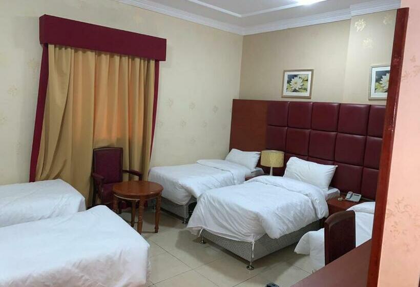 Economy Quadruple Room, فندق الأحباب الكبرى الفندقية ٢