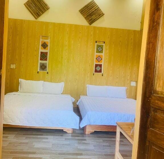 اتاق خانوادگی با چشم‌انداز باغ, Green Homestay Mai Chau