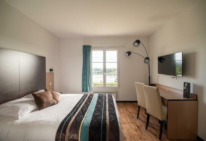 اتاق استاندارد با چشم‌انداز دریاچه, Brit Hôtel Confort   La Tour Blanche