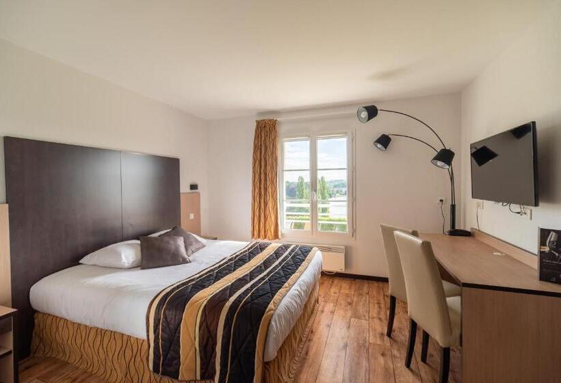 اتاق استاندارد با چشم‌انداز دریاچه, Brit Hôtel Confort   La Tour Blanche