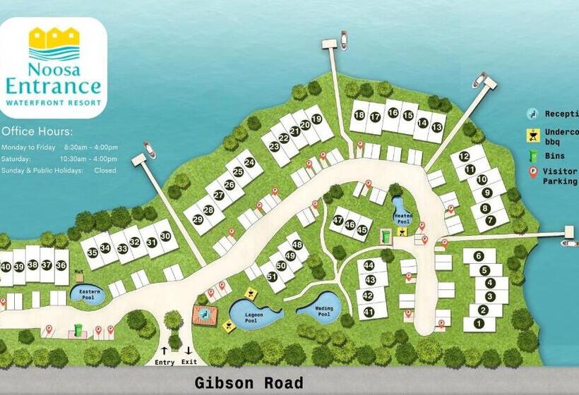 Дом 2 Спальни, Noosa Entrance Waterfront Resort