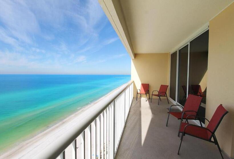 اتاق لوکس با بالکن و چشم‌انداز دریا, Majestic Beach Resort The Official Onsite Rental Company, Panama City Beach, Fl