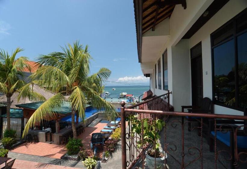 디럭스 룸 측면 바다 전망, Absolute Scuba Bali Dive Resort