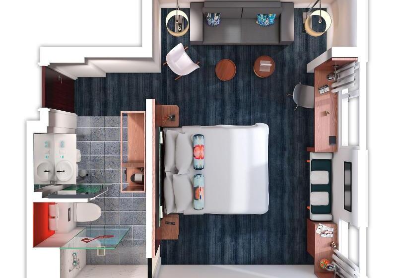 스위트 킹사이즈 침대, Aloft Stuttgart