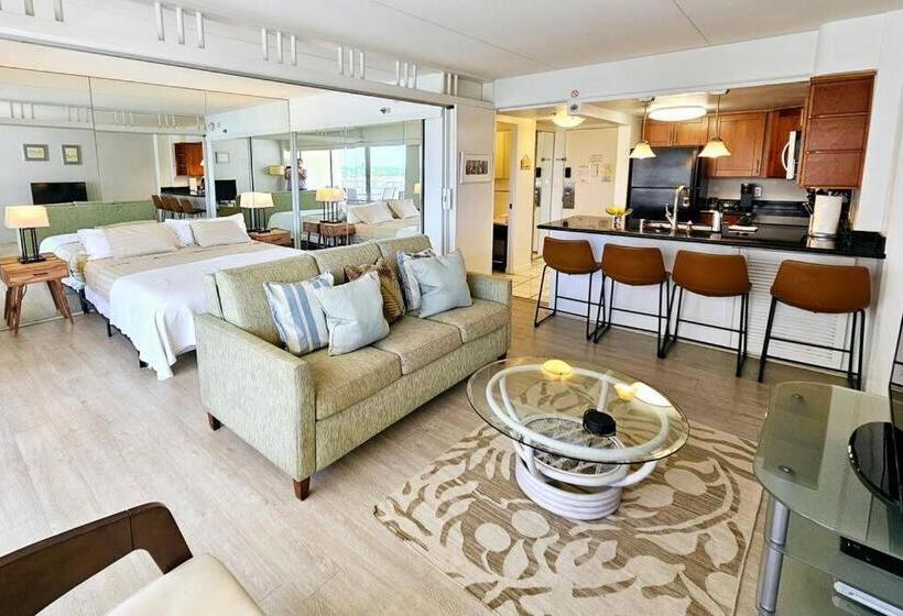 침실 1개 바다 전망 아파트, Ilikai Hotel Condo With Kitchen And Ocean View