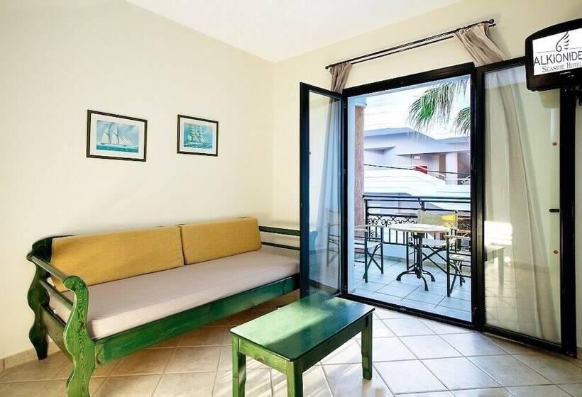 شقة غرفة واحدة مطلة على الحديقة, Alkionides Seaside Apartments