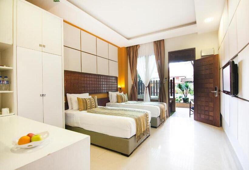 اتاق لوکس با چشم‌انداز استخر, Palette Telaga Terrace Boutique Resort