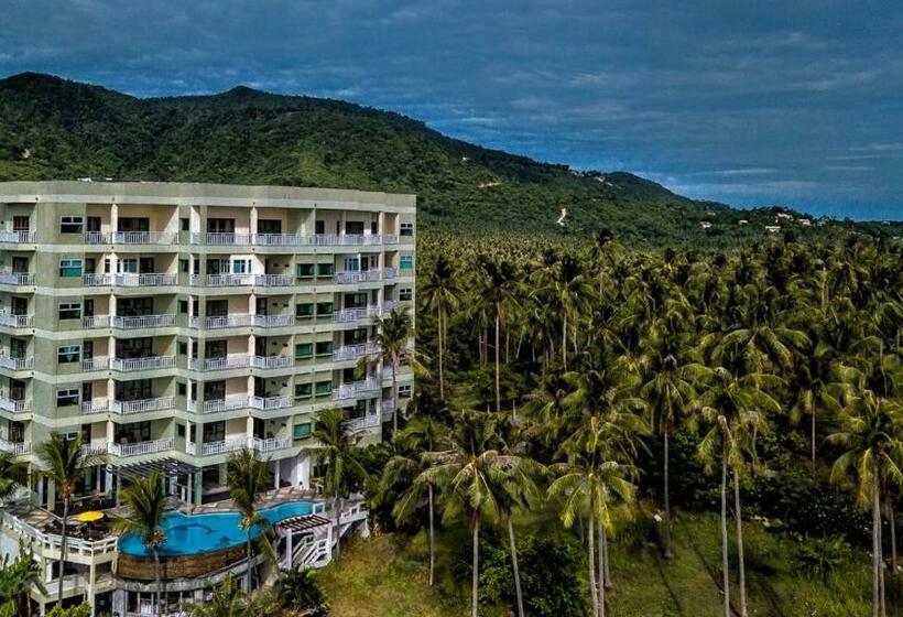 침실 1개 바다 전망 아파트, Koh Samui Tower