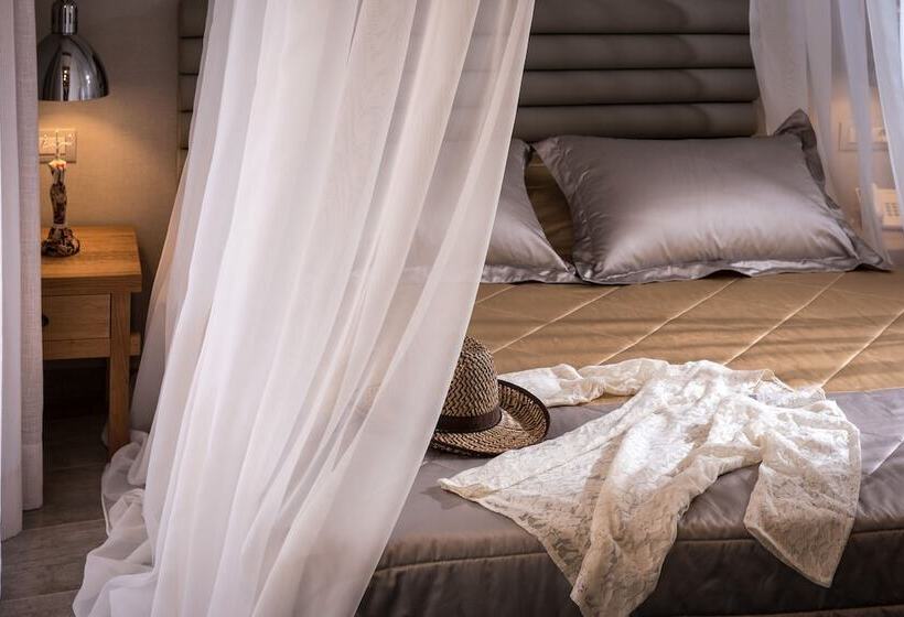 Люкс Кровать Кинг, Omiros Boutique Hotel   Adults Only