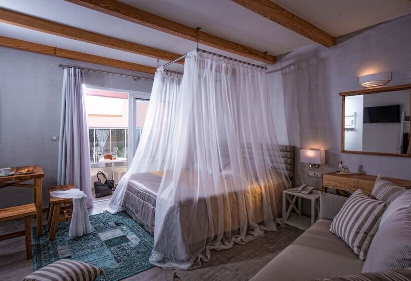 Люкс Кровать Кинг, Omiros Boutique Hotel   Adults Only
