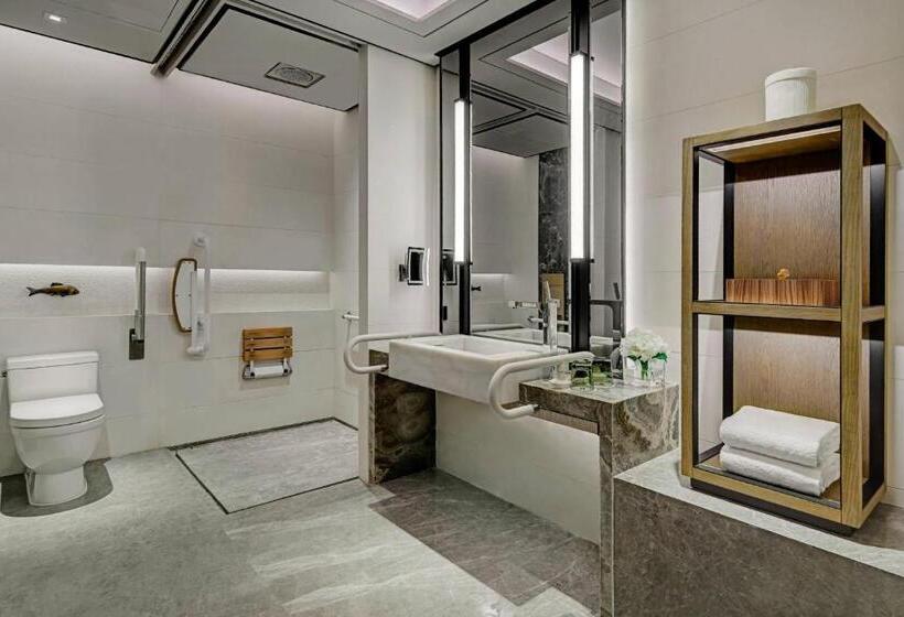キングサイズベッドのデラックスルーム, Shenzhen Marriott Hotel Nanshan
