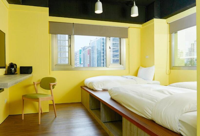 اتاق استاندارد سه نفره, Bon Hotel Taipei