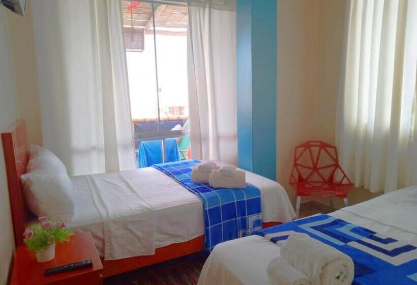 اتاق استاندارد سه تخته با بالکن, Hospedaje Welcome Paracas   2 Sucursal
