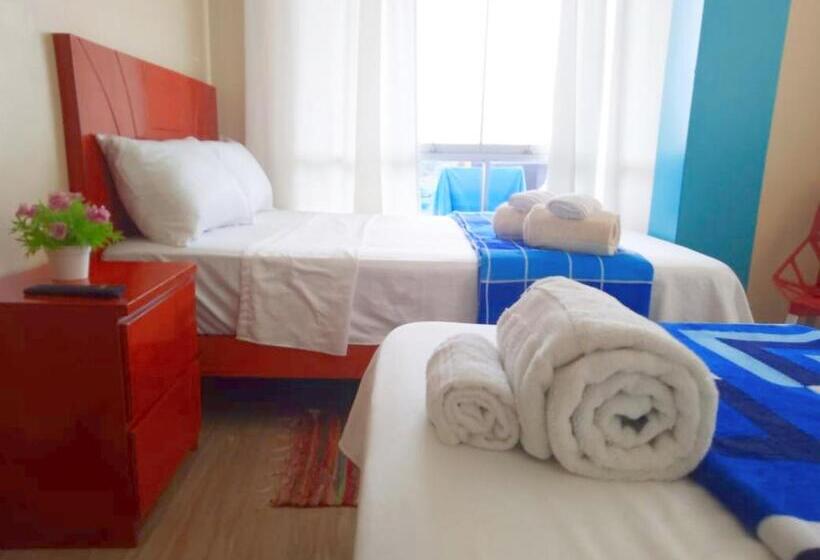 اتاق استاندارد سه تخته با بالکن, Hospedaje Welcome Paracas   2 Sucursal