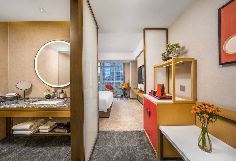 Номер Deluxe, Echeng Hotel Guangzhou Zhujiang New Town Jinan University Branch