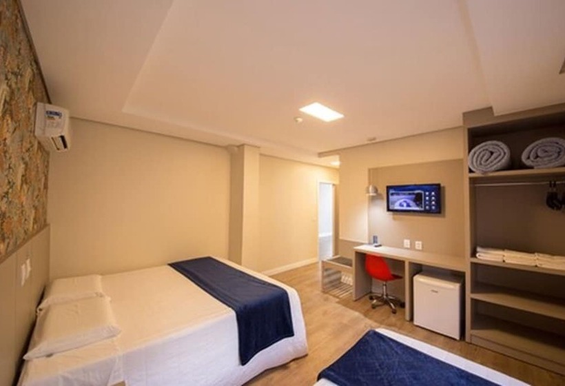 豪华三人间, Hiber Hotel   Acesso A Chapecó