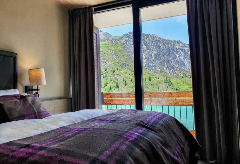 اتاق استاندارد با بالکن, Langley Hôtel Tignes 2100