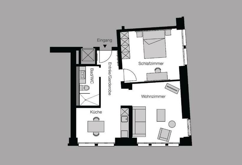 Apartamento 1 Quarto Rés-do-chão, City Stay Seefeld House