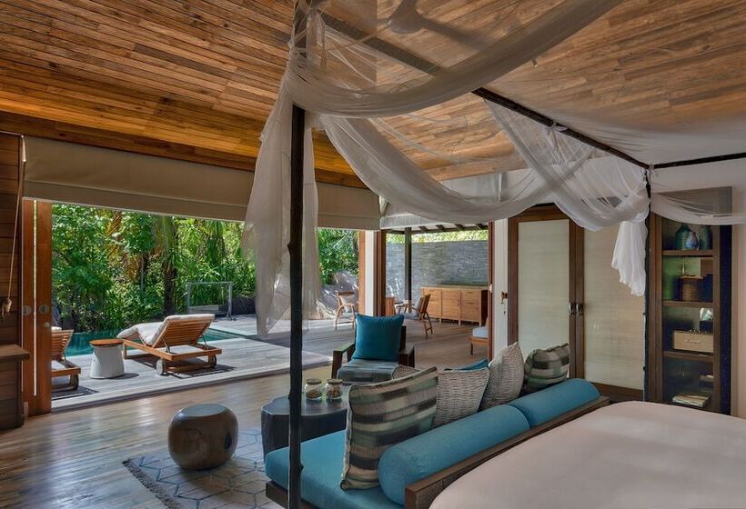 ویلای یک اتاق خوابه با استخر شنا, Six Senses Zil Pasyon, Seychelles