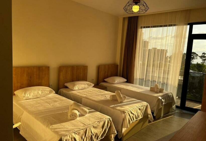 اتاق استاندارد سه تخته با چشم‌انداز, Heart Hotel Gonio