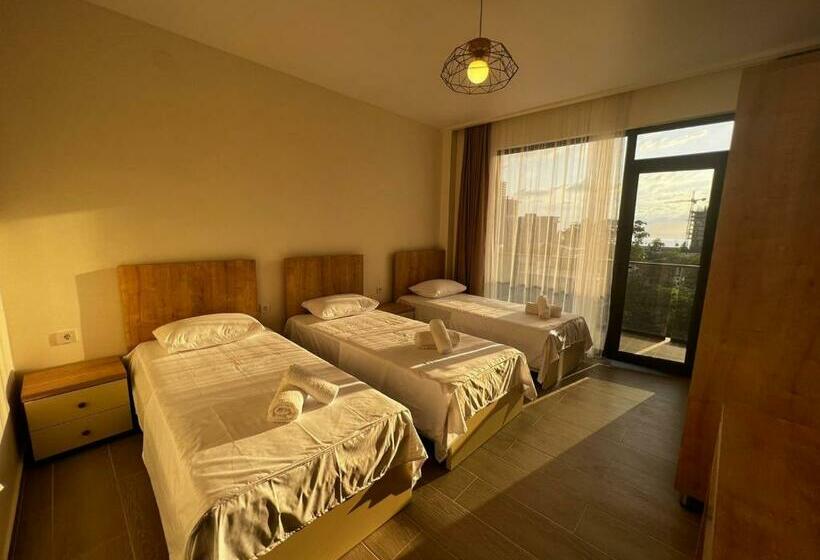 اتاق استاندارد سه تخته با چشم‌انداز, Heart Hotel Gonio