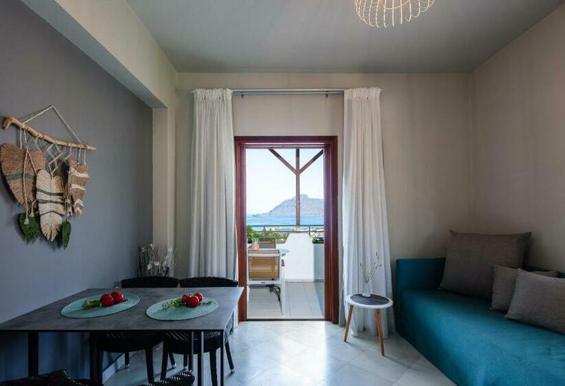 침실 1개 바다 전망 아파트, Anthos Apartments