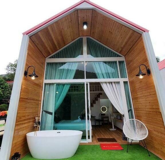 Deluxe room with river view, Lake Hill Resort Kanchanaburi
