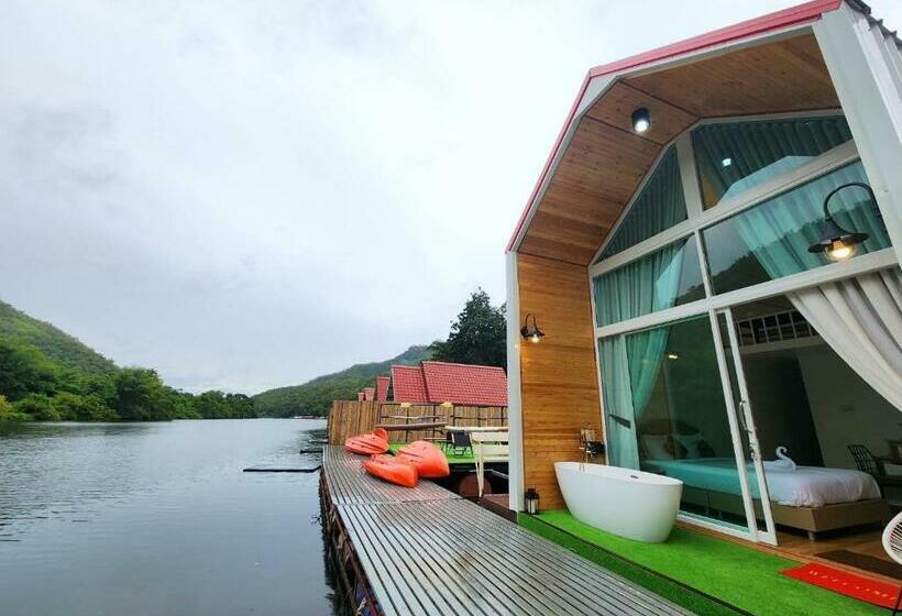 Deluxe room with river view, Lake Hill Resort Kanchanaburi