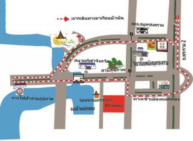 스탠다드 룸 공동 욕실, Ruennamyen Resort Amphawa