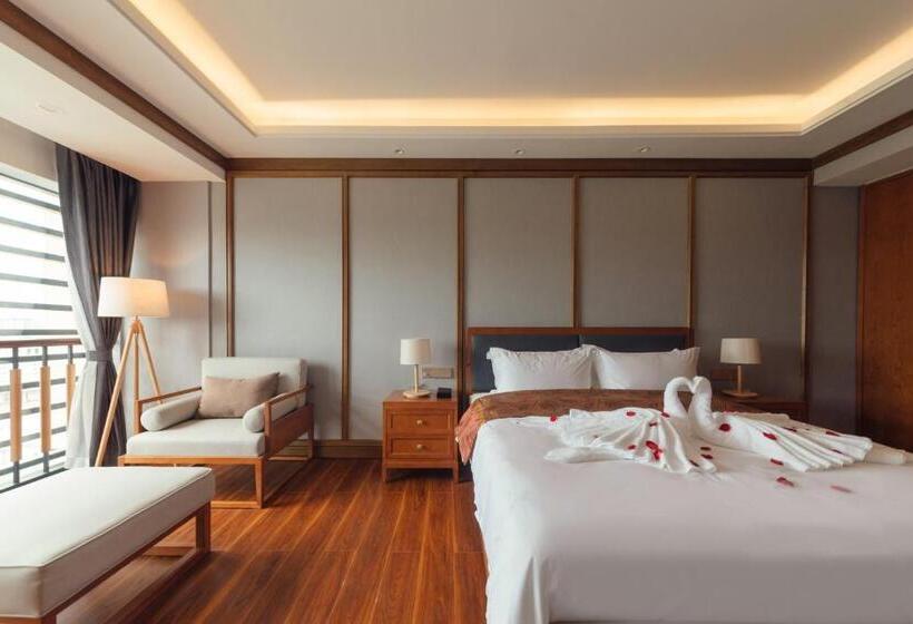 سوئیت دولوکس با چشم‌انداز رودخانه, White Swan Guest House Meizhou