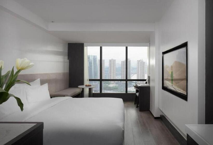 اتاق سوپریور با چشم‌انداز شهر, Jinxi Aerial Riverview Hotel   Chongqing Jiefangbei Hongya Cave