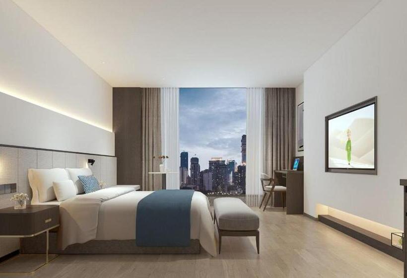 Deluxe room with river view, Jinxi Aerial Riverview Hotel   Chongqing Jiefangbei Hongya Cave