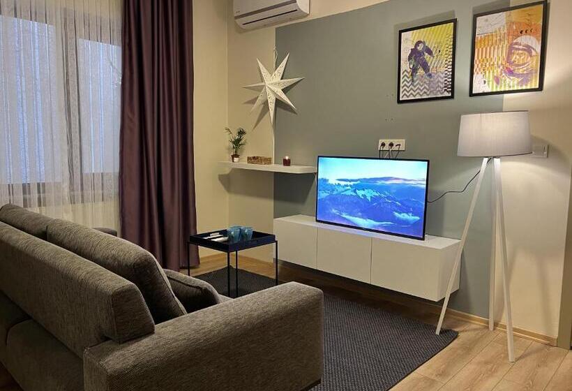 آپارتمان 1 خوابه همکف, Roj Suite