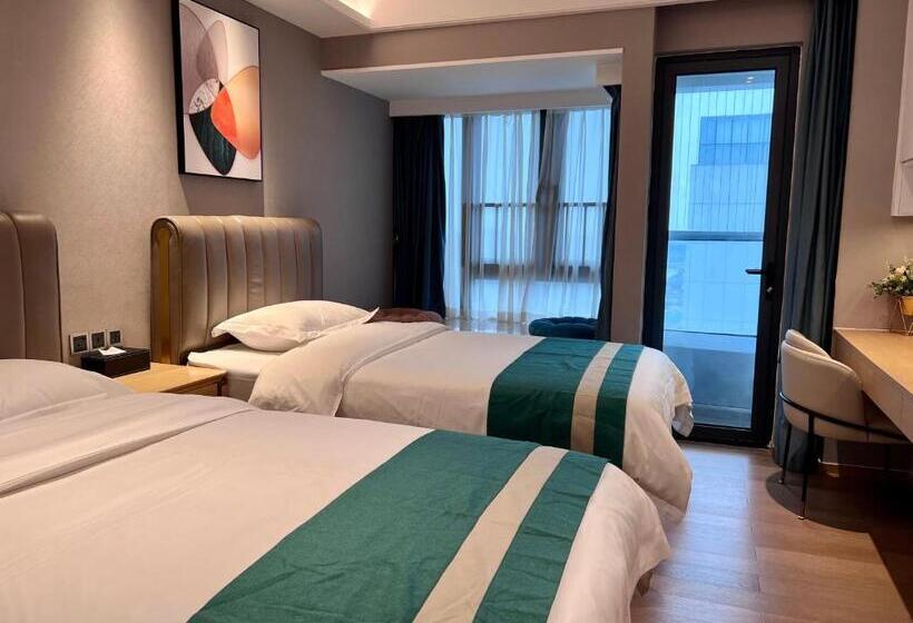 اتاق لوکس, Kaisen Xiyue Hotel Apartment   Shenzhen International Convention And Exhibition Center
