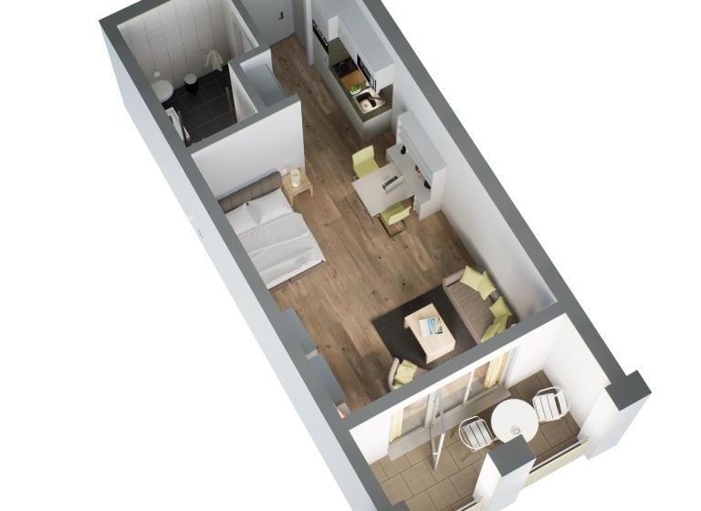 Студио Стандарт с Балконом, Adapt Apartments Wetzlar