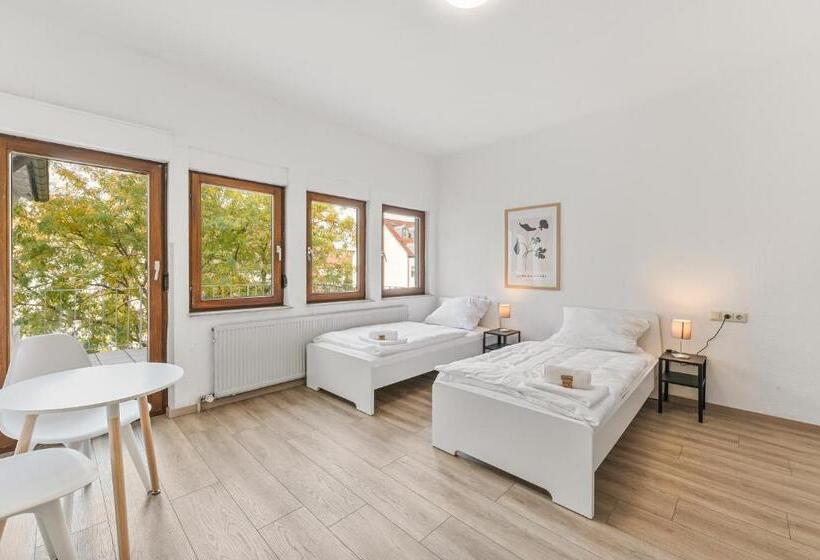 스탠다드 스튜디오 (테라스구비), Home2stay Apartmenthaus Heilbronn City Kitchen Parking Highspeed Wifi Washroom