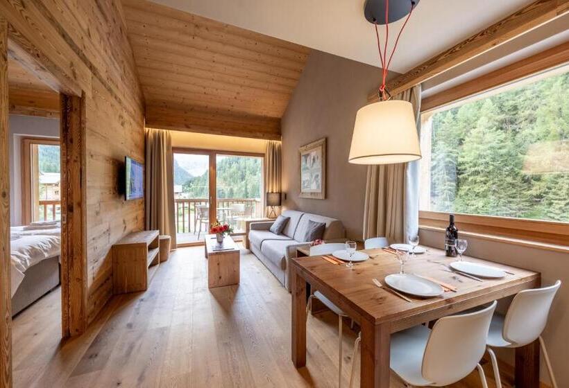 Апартаменты 1 Спальня с Балконом, Swisspeak Resorts Zinal
