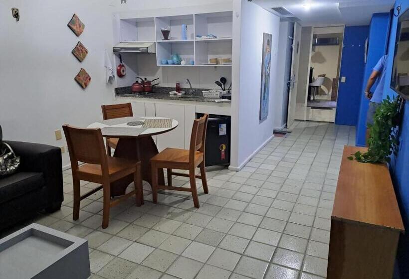 침실 1개 발코니 아파트, Golden Beach Flat Recife