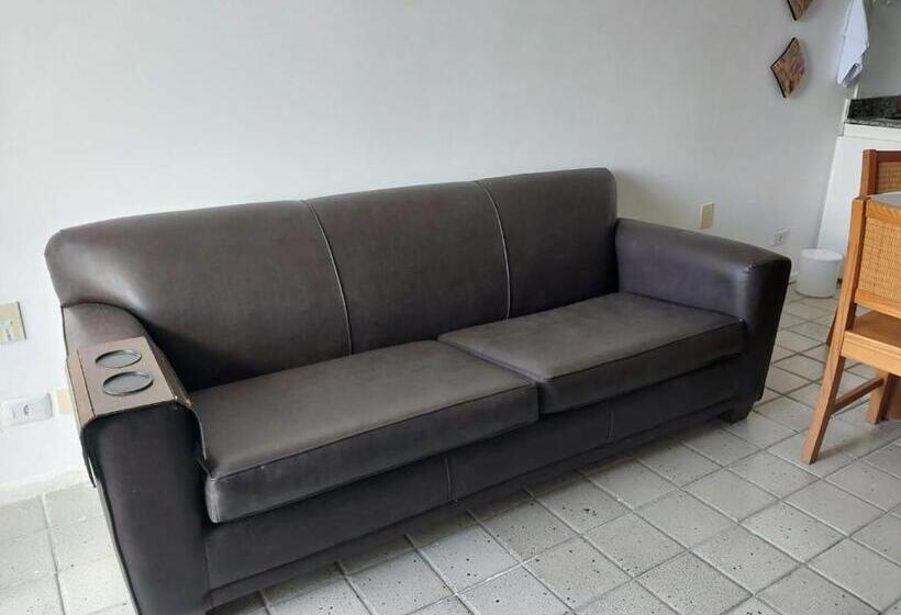 침실 1개 발코니 아파트, Golden Beach Flat Recife