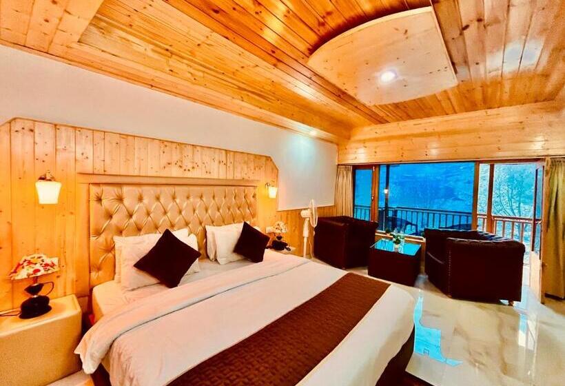 اتاق استاندارد با تخت بزرگ, The Winterfield Riverside Resort Manali