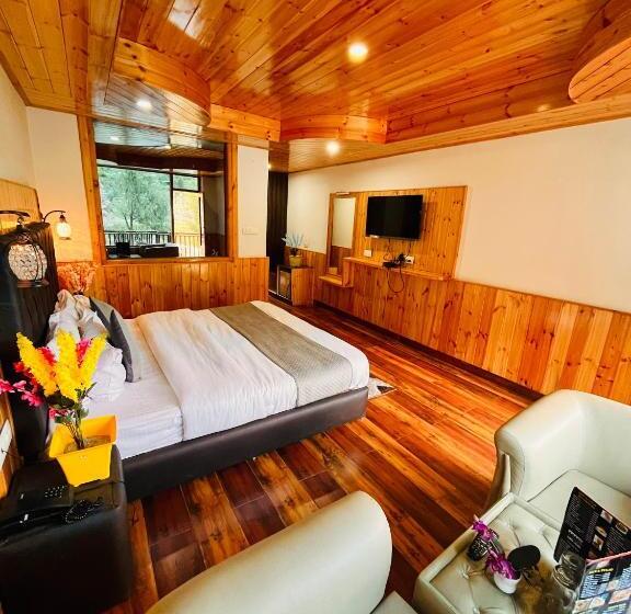 اتاق استاندارد با تخت بزرگ, The Winterfield Riverside Resort Manali