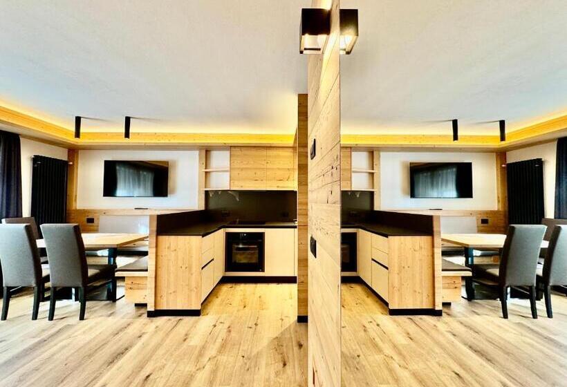 带1个卧室的豪华公寓, Dolomiti Luxury Mountain View Ski In Ski Out